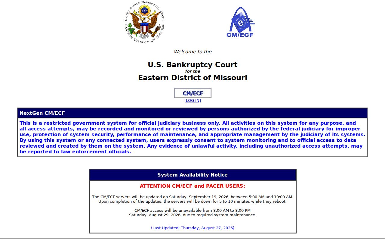 Cooter court records distinction between municipal docket and separate federal filing system