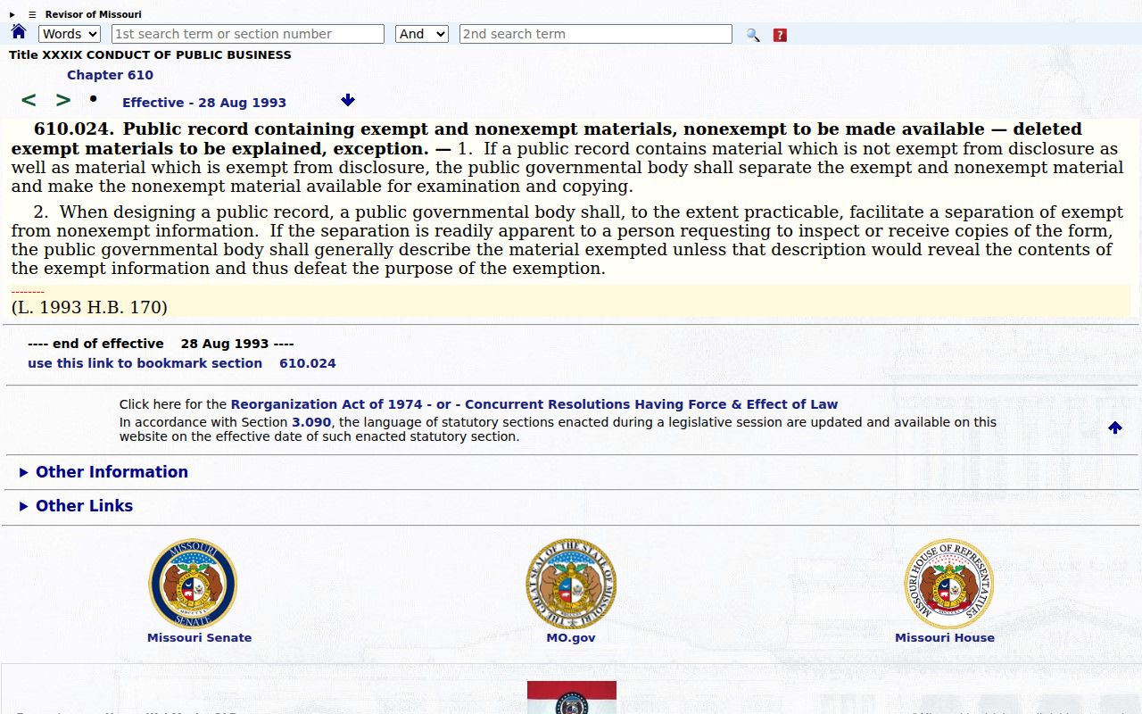 Pemiscot County court records source on separating public and protected material